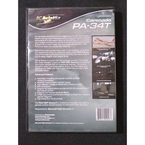 PC Aviator Carenado PA-34T Seneca II - Picture 4 of 4
